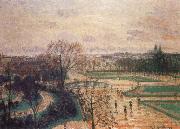 Camille Pissarro The Tuileries Gardens in Rain Germany oil painting artist